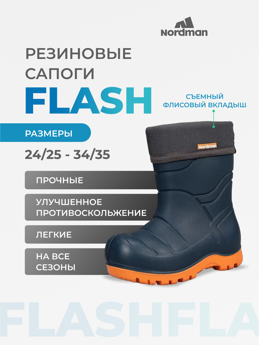 Сапоги Nordman, размер 32-33, cиний