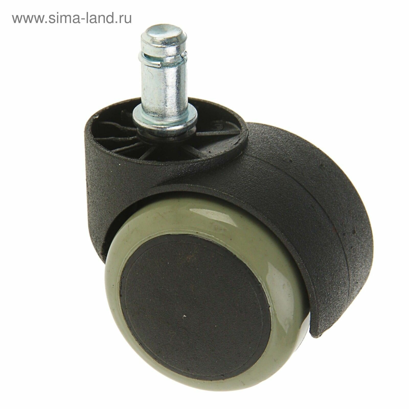 Колесо мебельное d 50 мм со штифтом 11 22 мм c мягким ходом без тормоза 3 шт