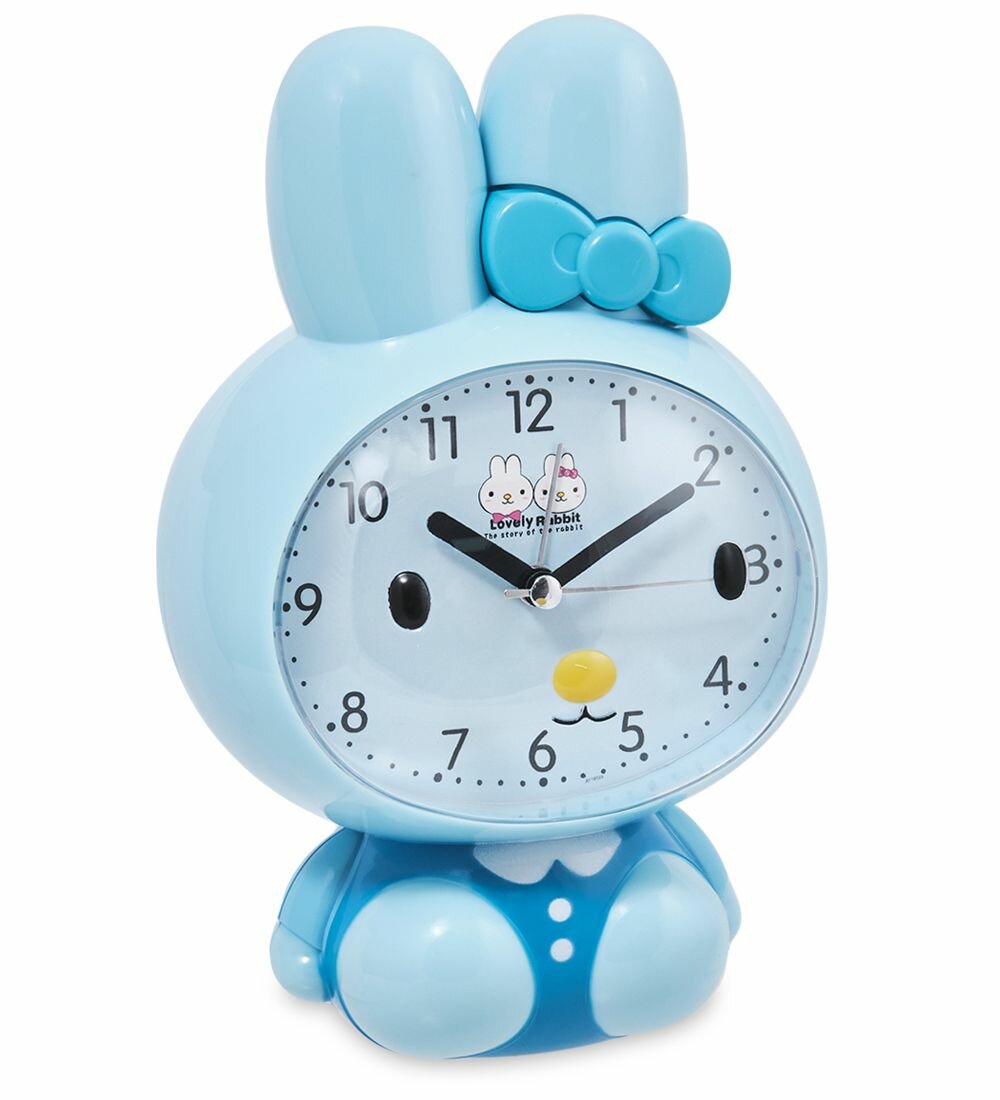 Будильник 'Зайка' голубой