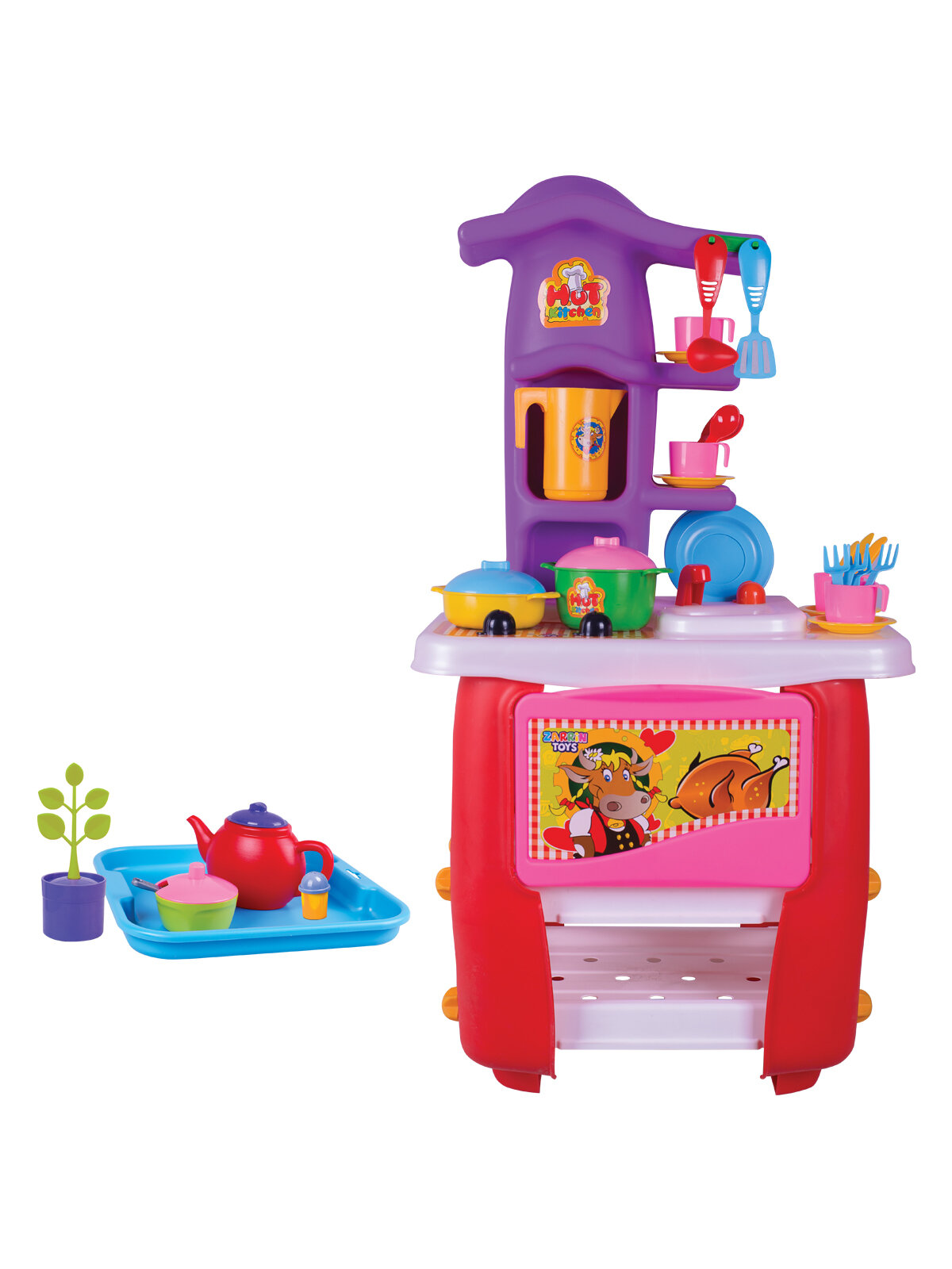 Игрушка Кухня игровая Hut Kitchen с набором, 45 предметов — фото 1