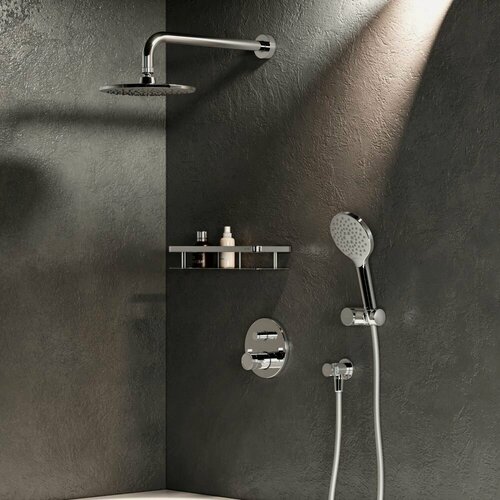 Изображение товара Душевая система с тропическим душем AM.PM Brava с термостатом, хром