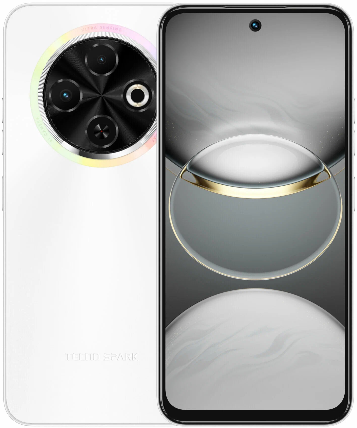 Смартфон Tecno Spark 30C 4/128 ГБ NFC Ростест (EAC), Orbit White белый