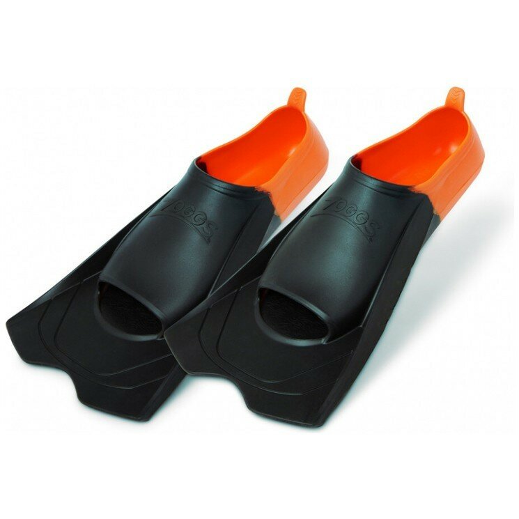 Ласты для плавания ZOGGS Eco Short Blade Fins Orange черный/оранжевый (BKOR) (43/44, черный/оранжевый (BKOR))