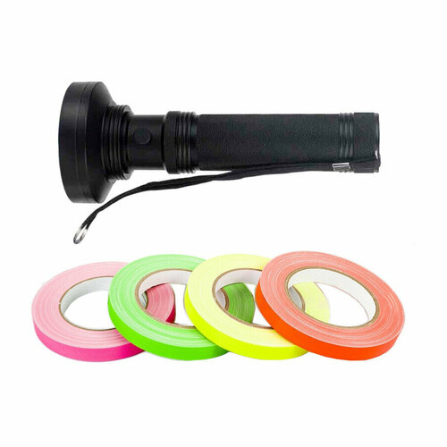 Клейкая лента студийный тейп голубого цвета 15 мм х 25 м Fotokvant GP-1525 Blue gaffer tape