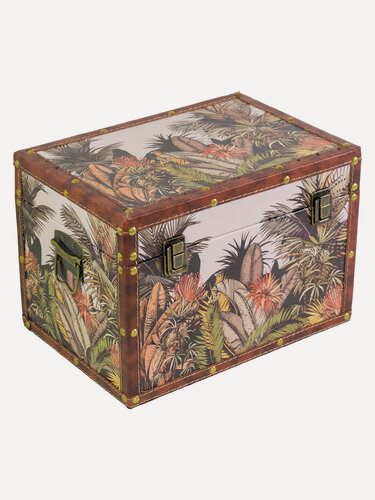 Изображение товара Декоративный сундук с изображением, для хранения, МДФ, с ручками, 29x20x20 см