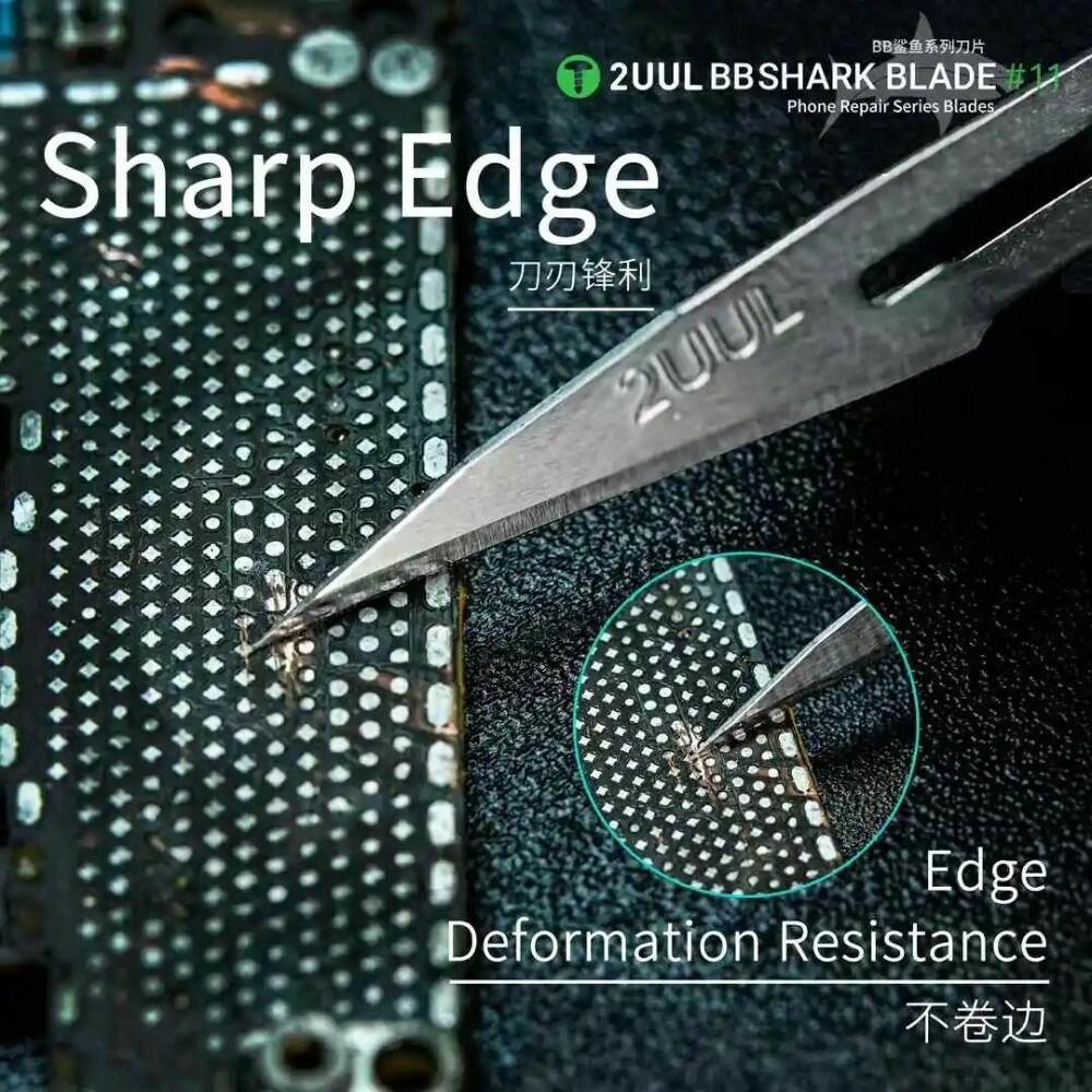 Изображение Набор лезвий для ремонта сотовых телефонов BBSHARK BLADE №11 из 100 предметов