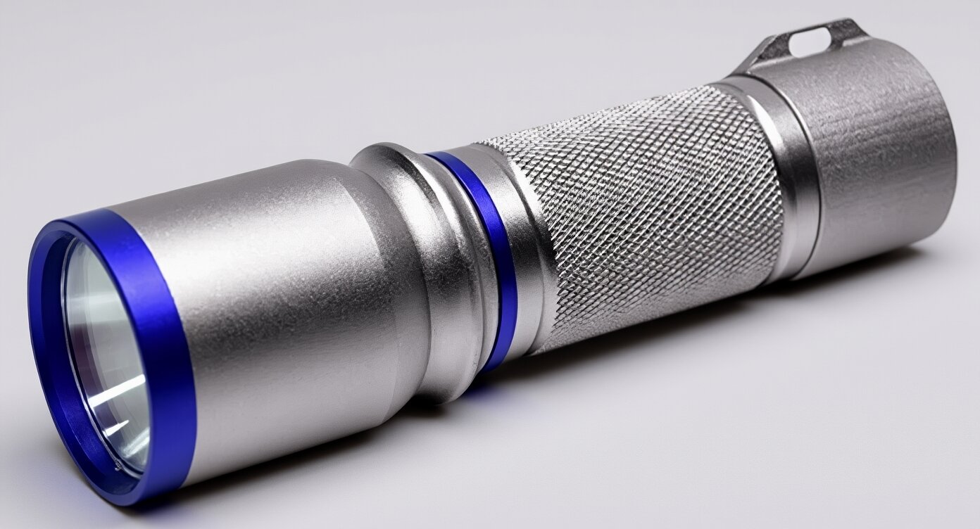 Фонарь ручной Perfeo Titania синий, 80LM, 1 режим (PF_B4071)