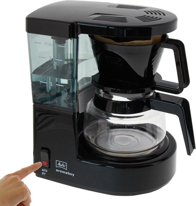 Кофеварка капельная Melitta AROMABOY II BLACK 1015-02 EU, 500 ВТ, электронное управление, от 150 до 300 мл кофе — фото 1