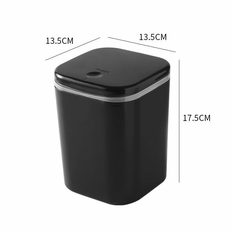 В наличии Поставка pp Настольный мусорный бак Офисная бочка для хранения с крышкой Общежитие Спальня Стол Небольшая