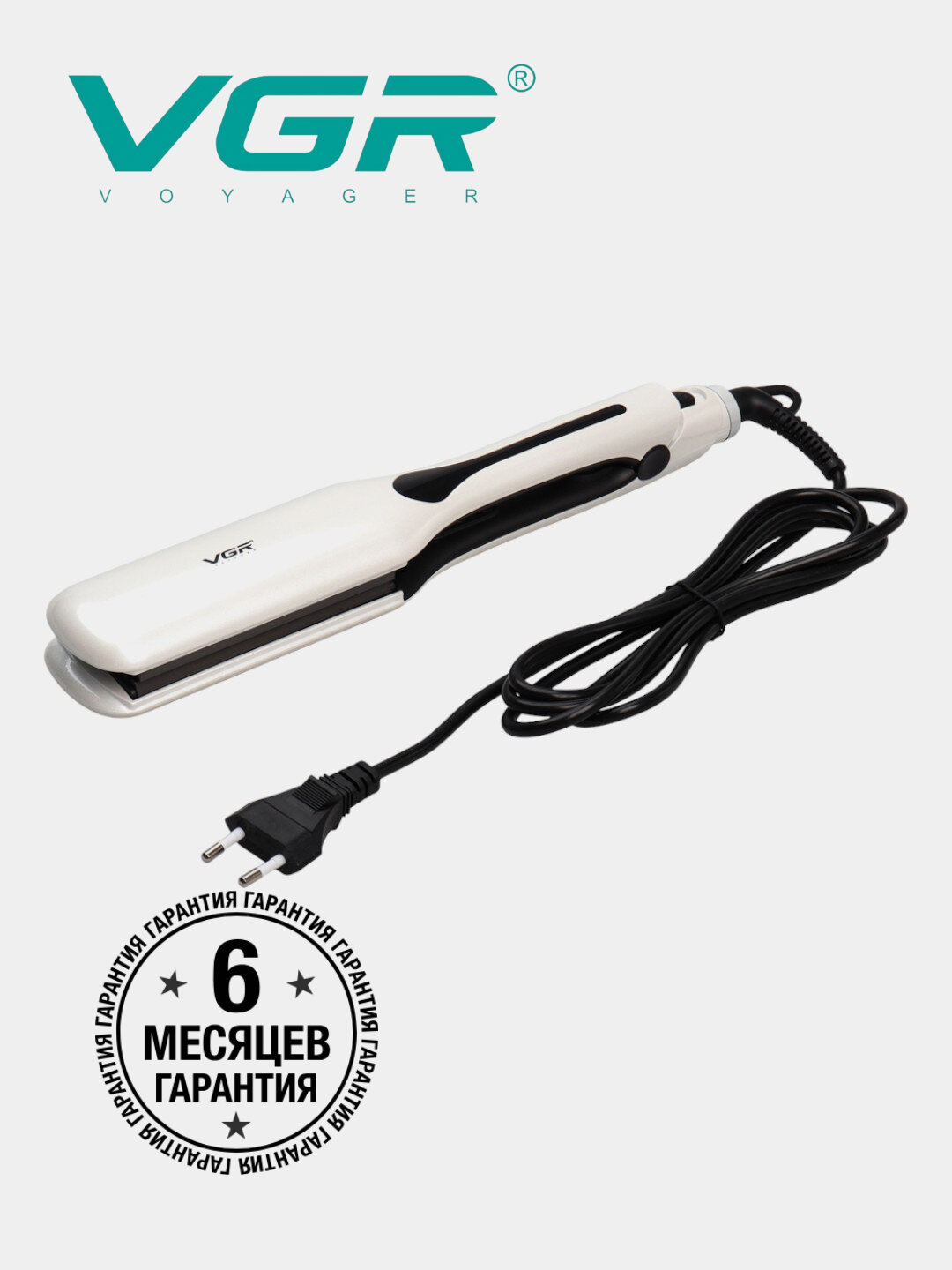 Профессиональный утюжок VGR, выпрямитель для волос и гофре