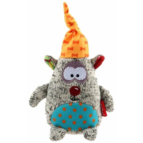 Игрушка для собак GiGwi Plush Friendz Мишка (75401), серый ​​игрушка для собак gigwi заяц с кольцом 17 см​ серия plush friendz