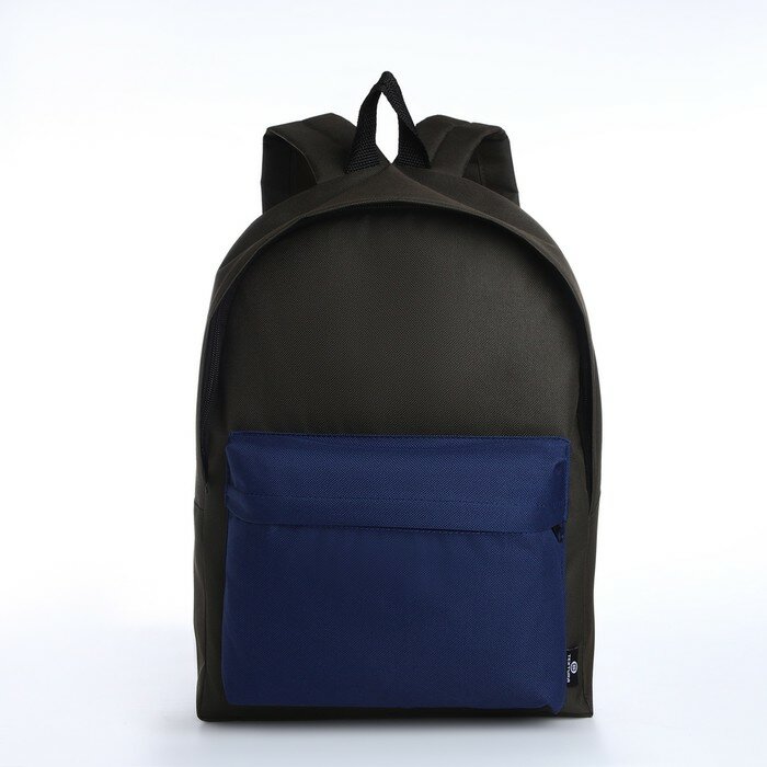TEXTURA Спортивный рюкзак из текстиля на молнии TEXTURA, 20 литров, цвет хаки/синий