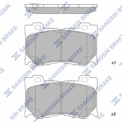 Тормозные колодки дисковые HI-Q SP1471