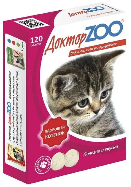Лакомство Доктор Зоо Здоровый котенок 120т