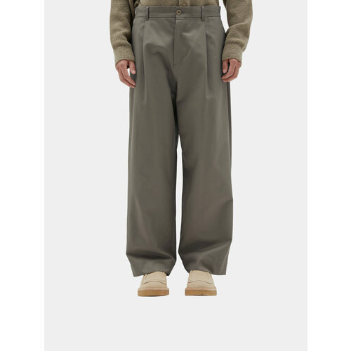 Брюки классические чинос Brownyard Wide Chino Pants, размер L, бежевый брюки brownyard oval chino pants оливково серый xl