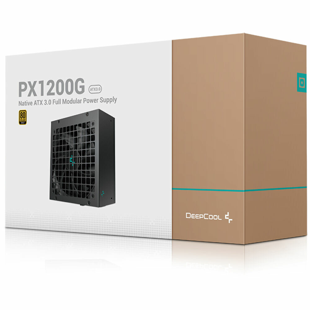 Блок питания ATX Deepcool 1200W, 80Plus GOLD/Cybenetics_Platinum, APFC, 135mm fan (ATX 12V V3.0) RTL - фото №19