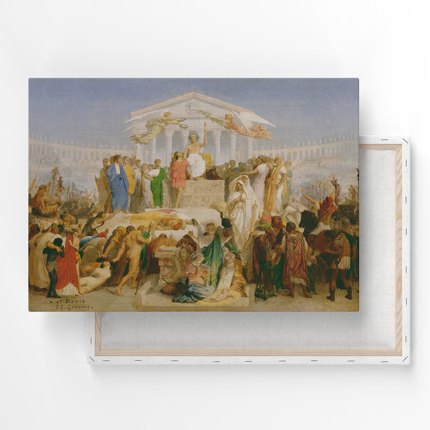 Картина на холсте, репродукция / Жан-Леон Жером - The Age of Augustus / Размер 80 x 106 см