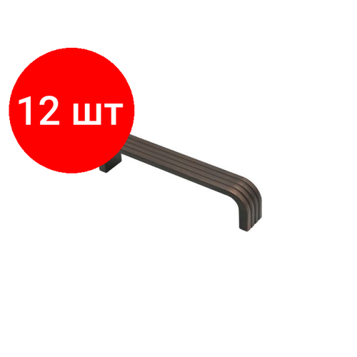 Комплект 12 штук, Ручка-скоба h94-160, медь полированная STARFIX (SMF-10765)