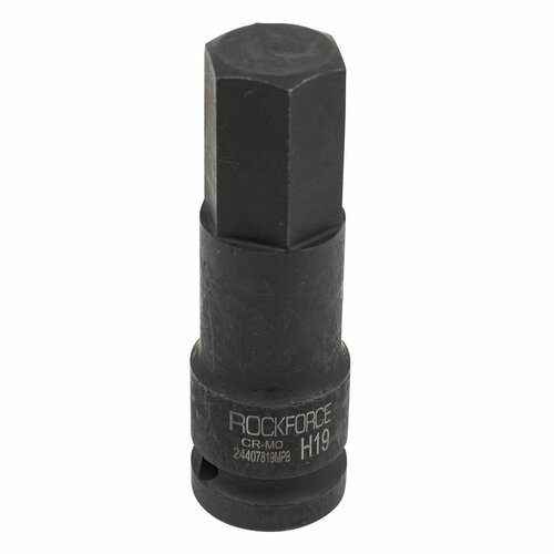 Головка-бита 6-гранная ударная 19мм,1/2' RockForce RF-24407819MPB