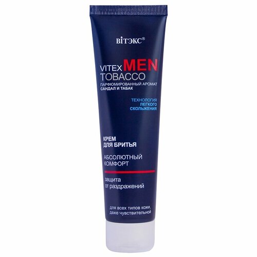 Крем для бритья Vitex Men Tobacco для всех типов кожи, 100мл белита for men крем для бритья new для всех типов кожи 100 мл комплект 2 шт