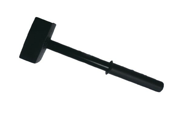фото Кувалда кованая 2 кг (метал/обрезиненная ручка)