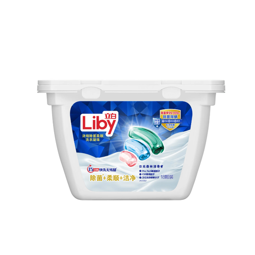 Liby Капсулы для стирки 3 в 1 Antibacterial & Softener 18 шт