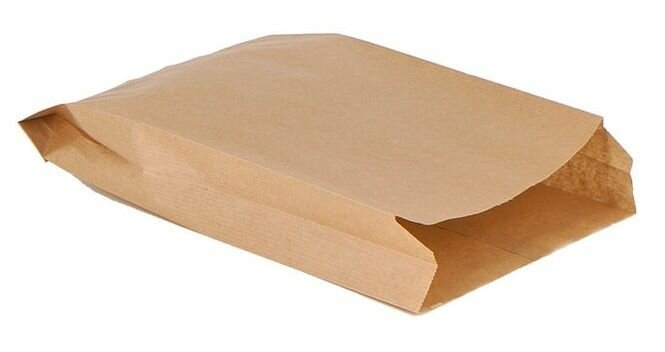 100 шт. Пакет коричн. фасовочный V-обр. 300х100х60 мм крафт 40гр кор.2000 шт.
