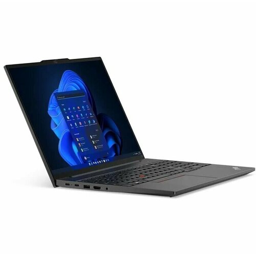 Lenovo Ноутбук ThinkPad E16 G1 21JN0073US i7-1355U 16Gb 512Gb SSD 160 WUXGA IPS 300nits Cam FHD Backlit FPR Win 11PRO Aluminium Black 11570000₽