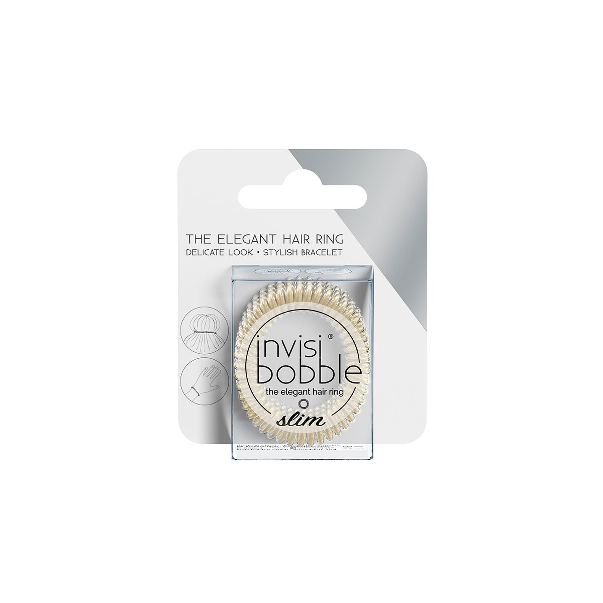 Invisibobble Резинка-браслет для волос Stay Gold, с подвесом, 3 шт (Invisibobble, ) - фото №6