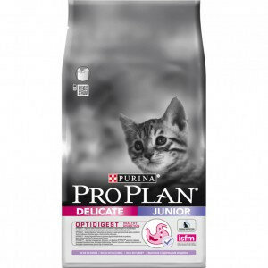 Purina Pro Plan Delicate Junior сухой корм для котят с чувствительным пищеварением с индейкой - 3 кг