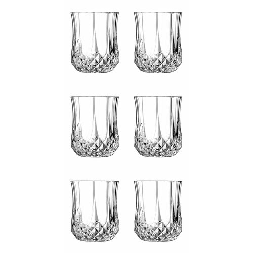 Набор из 6 стопок Longchamp круглая 43 см 40 мл прозрачный стекло хрустальное Eclat L9756 3033₽