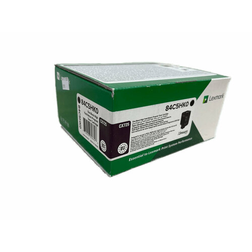 Картридж Lexmark 84C5HKE, черный картридж aquamarine cartridge tk3130 25000 стр черный