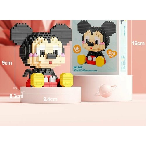 3 D Конструктор детский по типу лего фигурка Мышонок из миниблоков 390₽