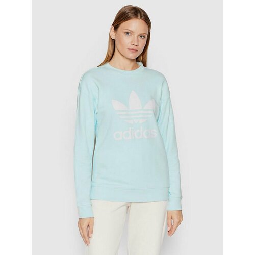 Лонгслив adidas, размер 38 [FR], голубой