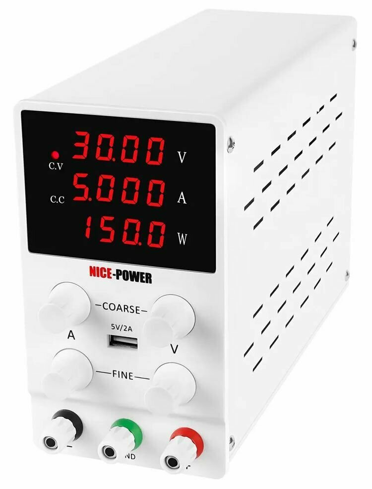 Источник питания Nice-Power SPS305 импульсный (30 В 5 А 1 канал 150 Вт USB выход 5 В/2 А)