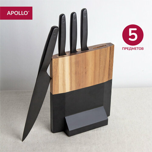 Набор ножей кухонных в подставке, 4 предмета APOLLO genio 