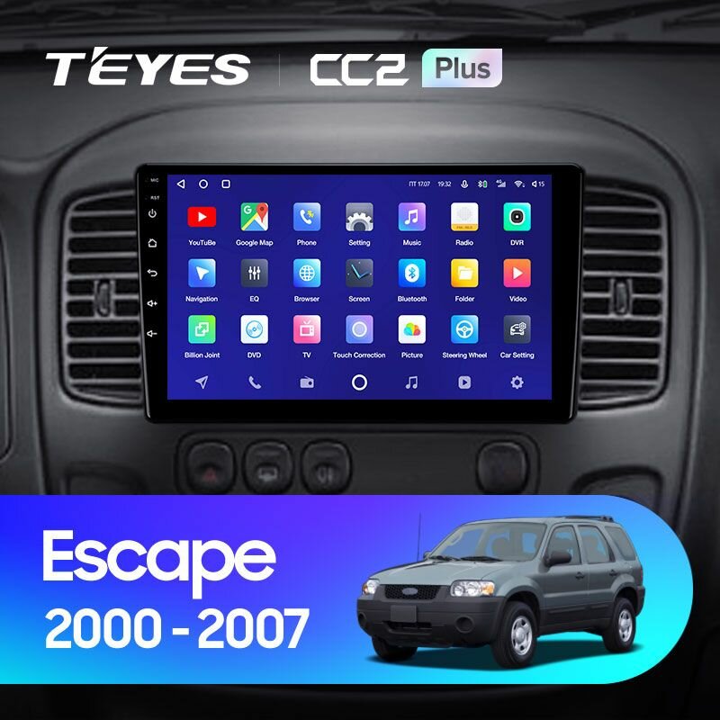 Штатная магнитола TEYES CC2 Plus 9.0" 4 Gb для Ford Escape 2000-2007
