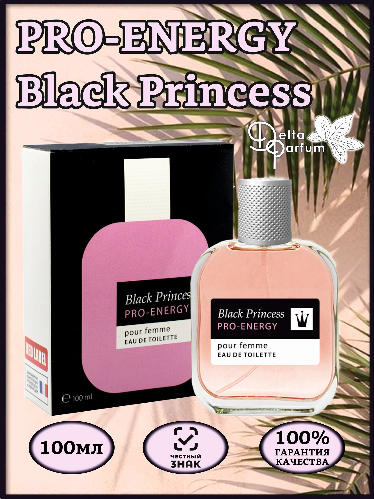 TODAY PARFUM (Delta parfum) Туалетная вода Pro-Energy Black Princess