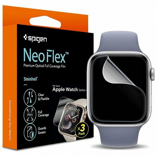 Защитная пленка Spigen Neo Flex (061FL25575) для Apple Watch series SE/6/4 40mm (Clear) защитная пленка spigen для galaxy s10 neo flex hd sgp 605fl25696