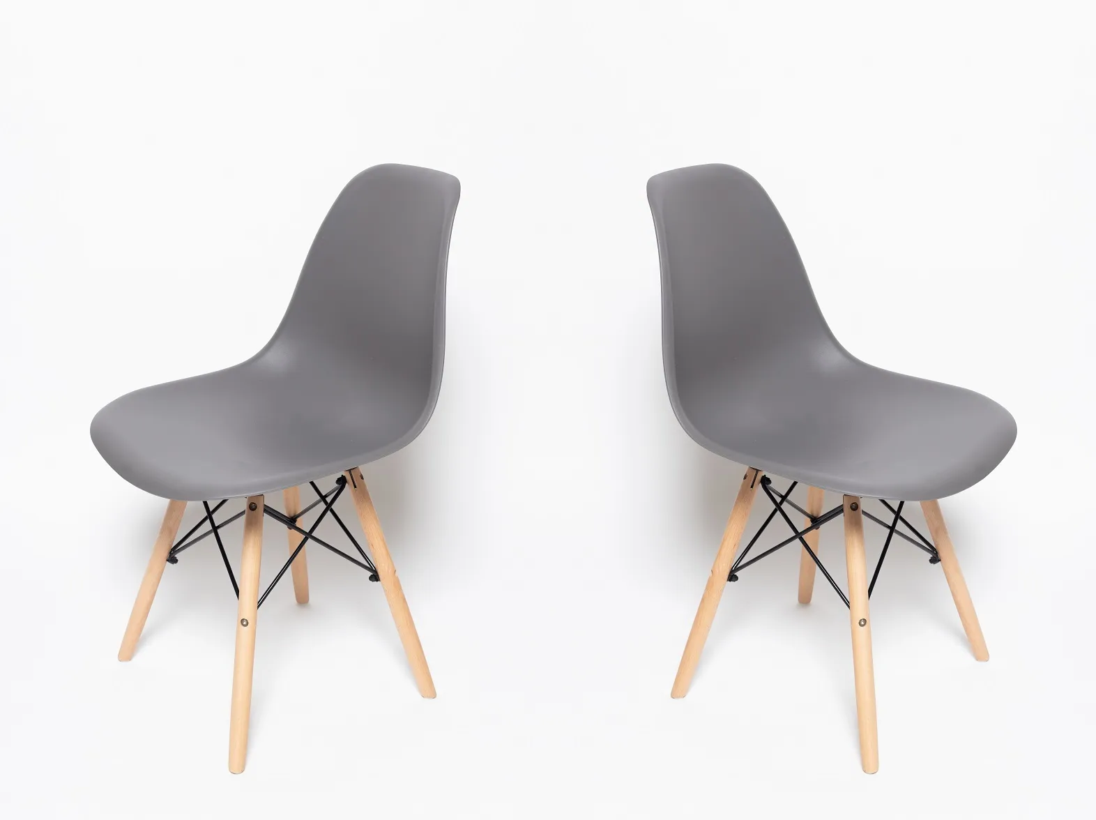 Комплект из 2-х стульев для кухни FP-235 ( аналог SC-001) темно-серый, пластиковый
