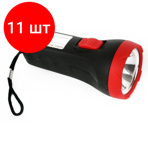 Комплект 11 штук, Фонарь ручной Ultraflash LED16014 (1+4SMD LED,2 ре