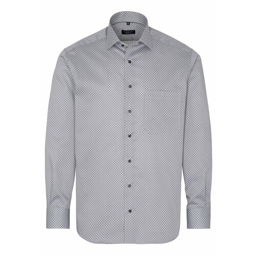 Рубашка Eterna, размер 46, серый, белый