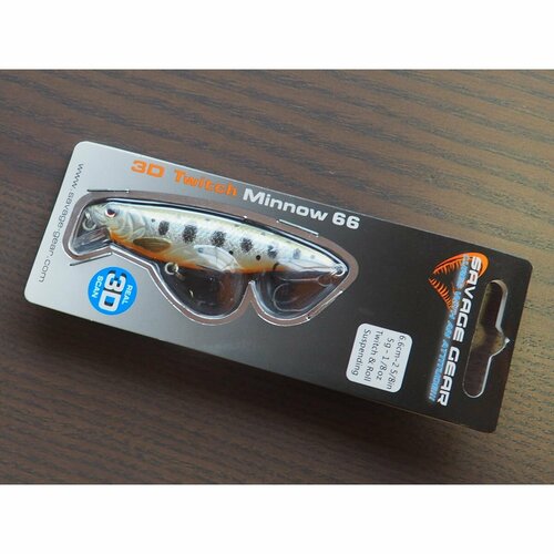 Воблер для рыбалки Savage Gear 3D Twitch Minnow 5g Olive Smolt 62210