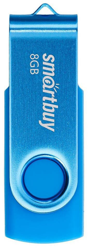 USB-флэш (SMARTBUY (SB008GB2TWB) UFD 2.0 008GB Twist Blue синий)