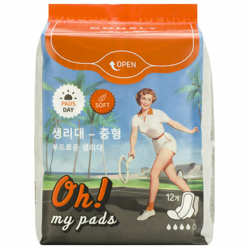 CONSLY Гигиенические прокладки Oh! My Pads, 12шт, Consly wuli