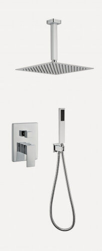 Изображение товара Душевая система Grocenberg GB5089CR-4, встраиваемая, с аэратором, верхний и ручной душ, хром