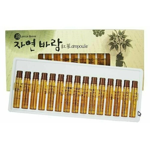 JB JAYEON Комплект 15 шт Восстанавливающая ампула для волос с экстрактом женьшеня Baram Ginseng Ampoule