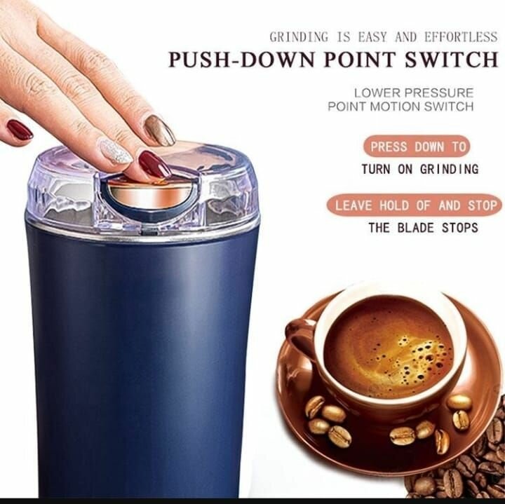 фото Кофемолка электрическая/ Измельчитель кухонный для кофе / Измельчитель крупы, зерна, перца, орехов, трав / мельница для кофе/ кофемолка для дома