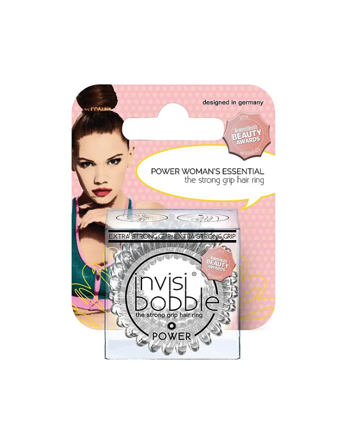 Резинка-браслет для волос invisibobble POWER Crystal Clear (с подвесом) 3167