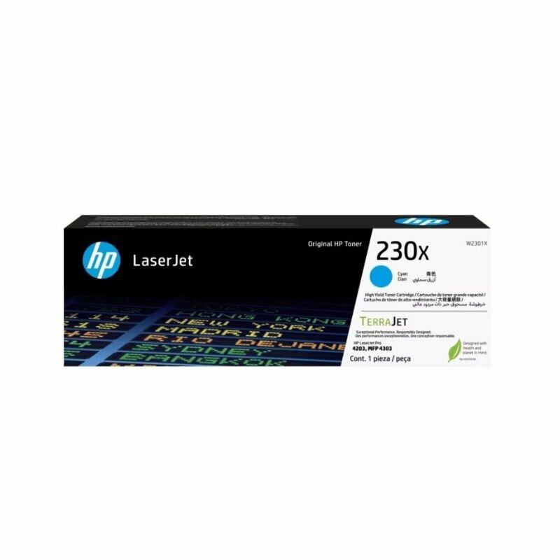 Тонер-картридж HP 230X Cyan Original LaserJet Toner Cartridge